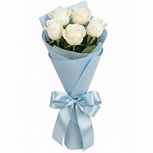 Букет 5 Белых роз Проуд #REPLACE_PRED# Нижней Туре