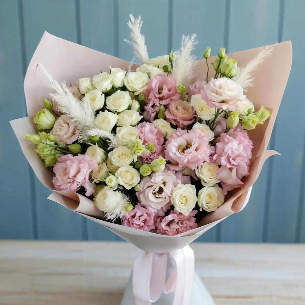 Букет цветов из: Альстромерии и Розы в Нижней Туре