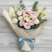 Букет цветов из:  Лизиантусы в Нижней Туре