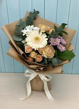 Букет цветов из:  Герберы и Хризантемы в Нижней Туре