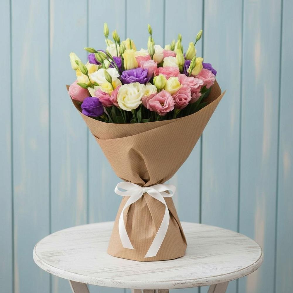 Букет цветов из: Лизиантусы в Нижней Туре