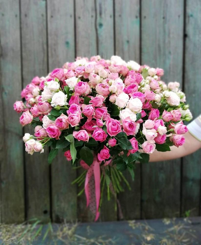 Букет Розовые кустовые розы Натали и Лав Лидия в Нижней Туре