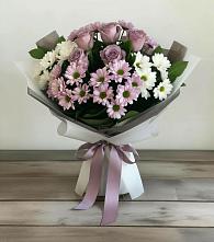Букет цветов из:  Хризантемы и Розы в Нижней Туре
