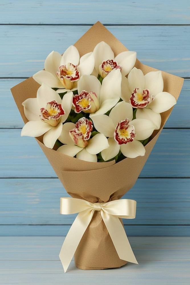 Букет цветов из: Орхидеи и Розы в Нижней Туре