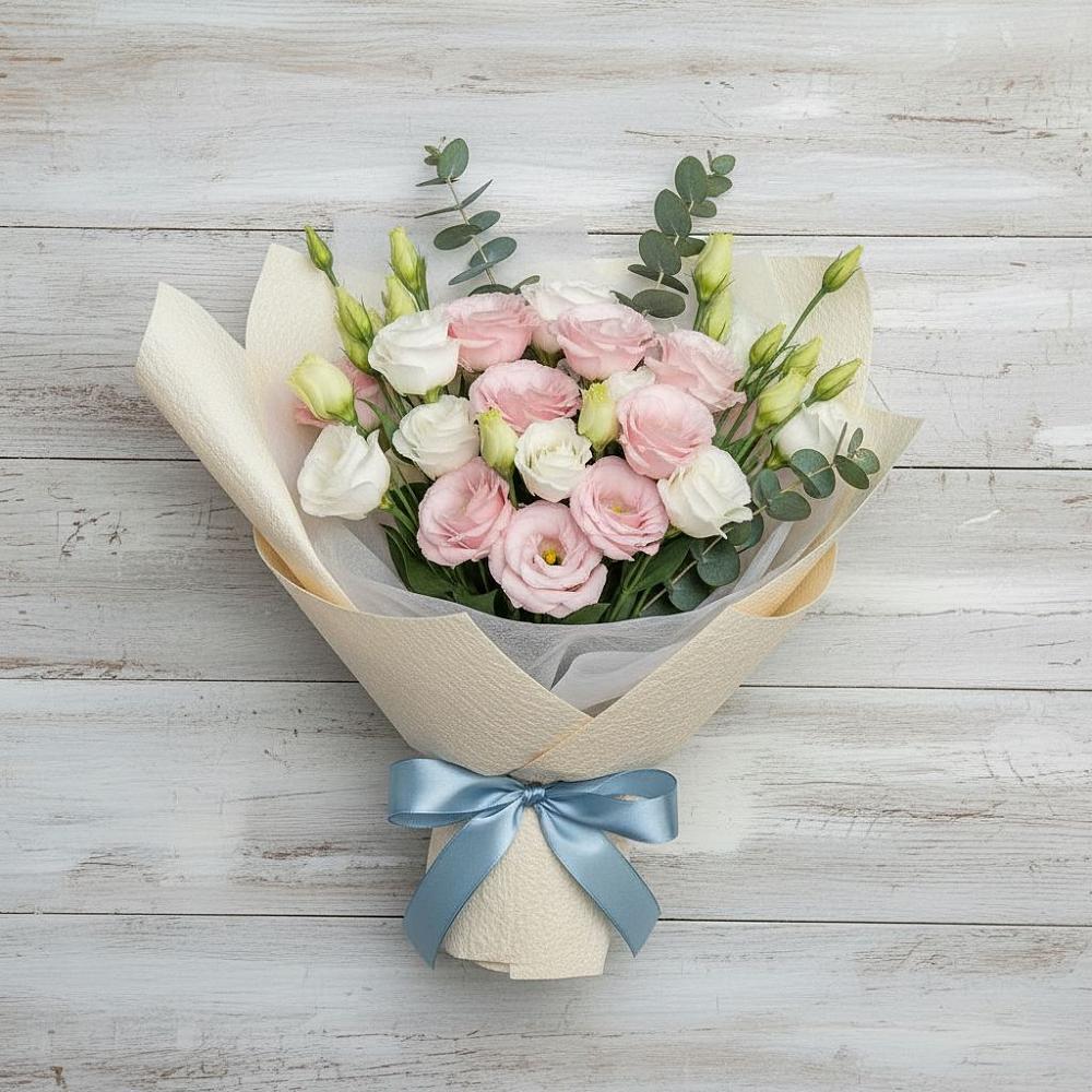 Букет цветов из: Лизиантусы в Нижней Туре